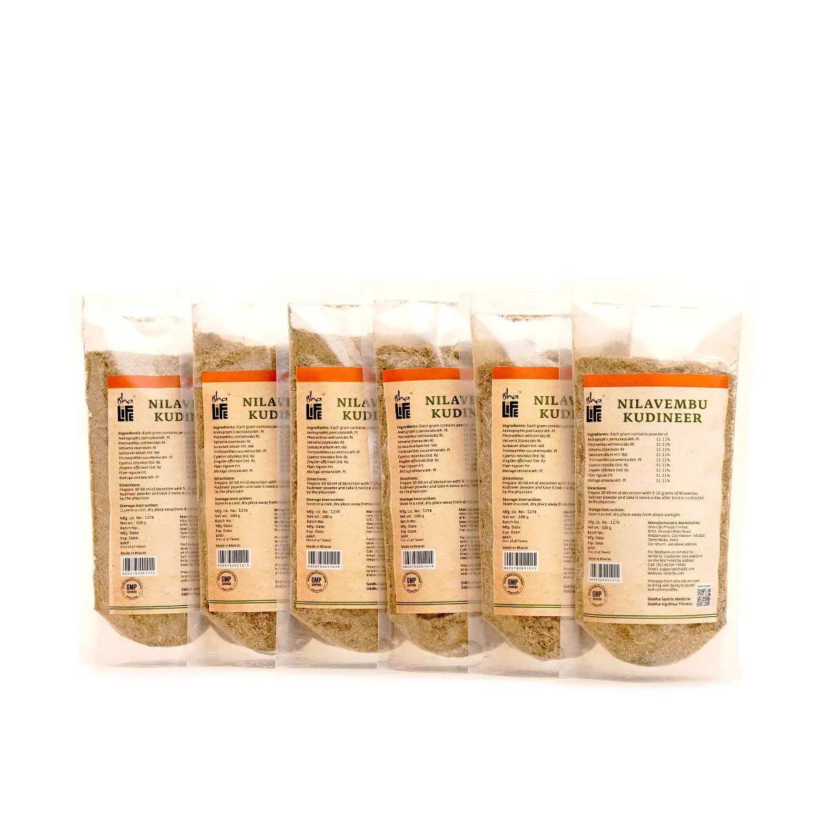 Picture of Isha Life Ancient Siddha Recipe to Boost Immunity- Nilavembu Kudineer (Kashayam): Immune Booster pack
