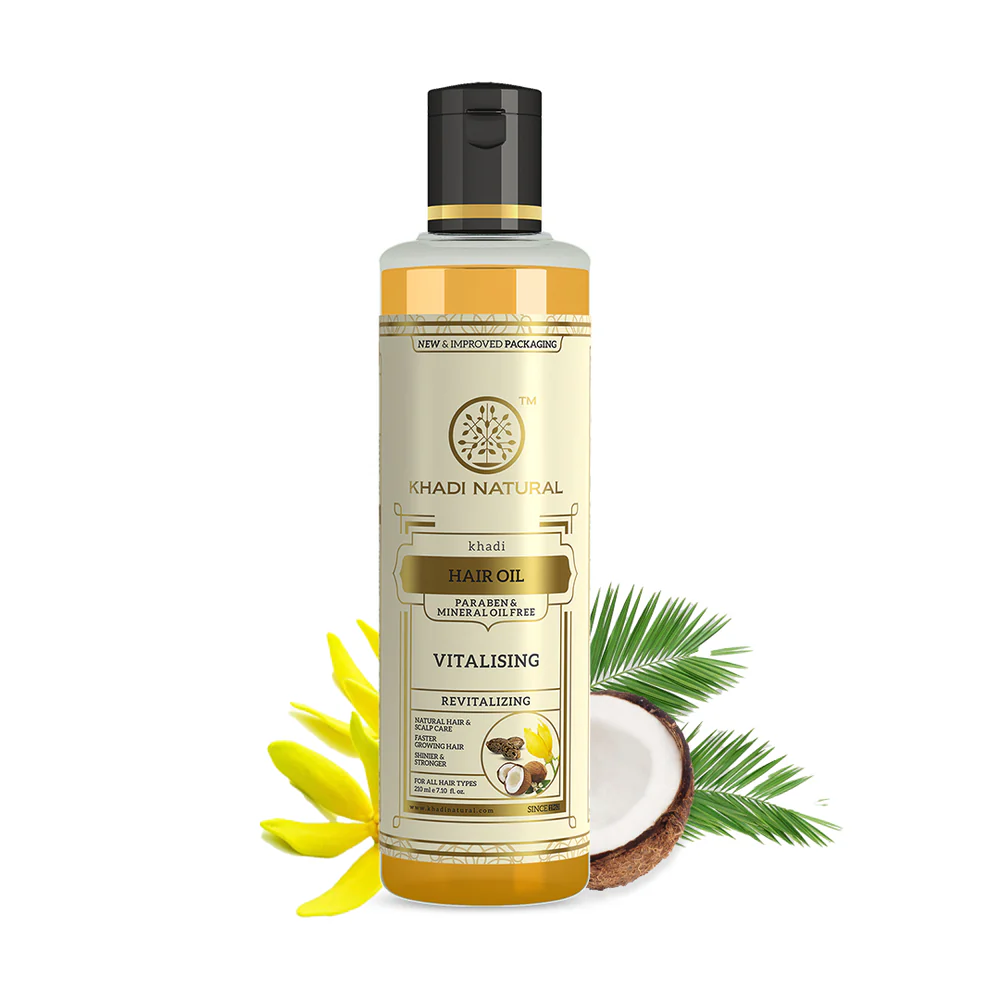 Picture of Khadi Natural Vitalising Hair Oil - 210 ML