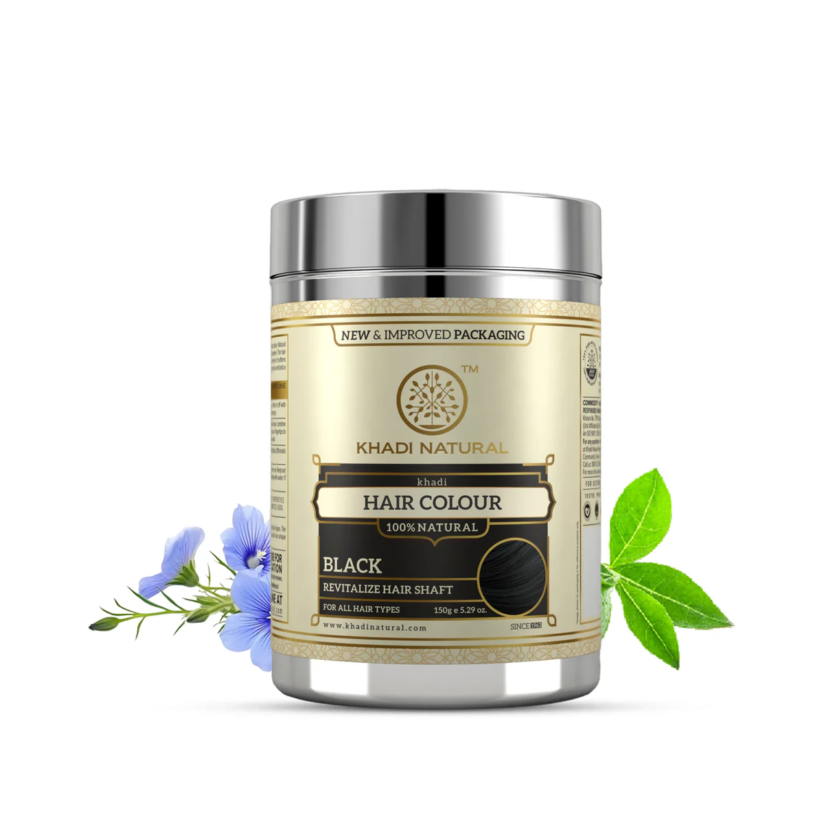Picture of Khadi Natural Black Herbal Hair Colour - 150 GM