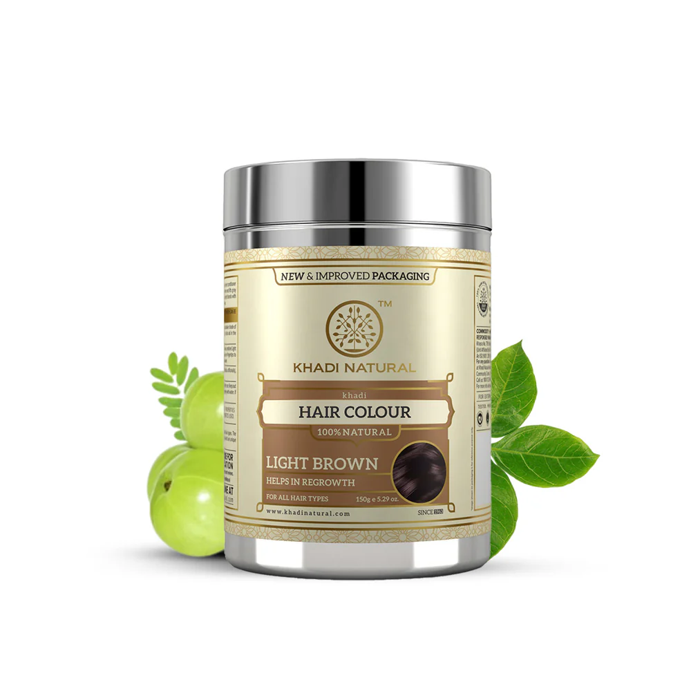Picture of Khadi Natural Herbal Light Brown Herbal Hair Colour - 150 GM