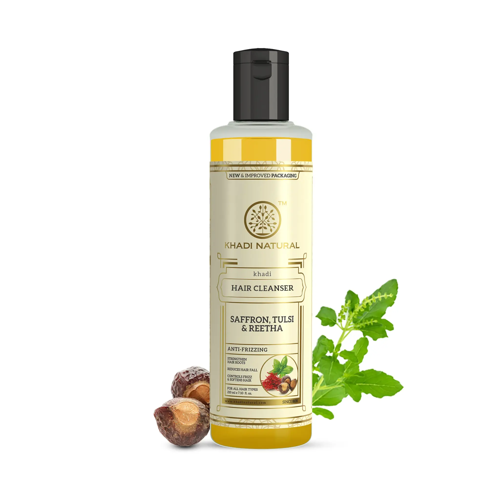 Show details for Khadi Natural Saffron, Tulsi & Reetha Hair Cleanser - 210 ML Picture of Khadi Natural Saffron, Tulsi & Reetha Hair Cleanser - 210 ML