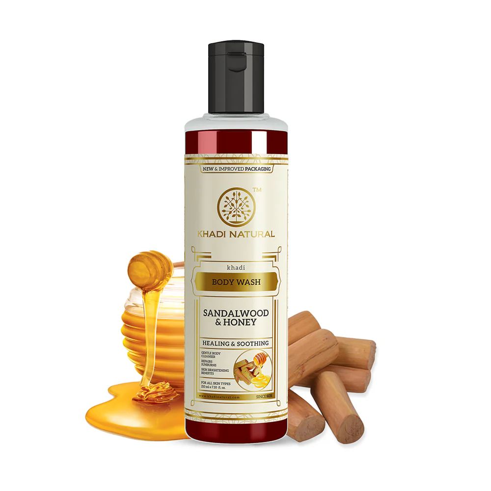 Show details for Khadi Natural Sandalwood & Honey Body Wash - 210 ML Picture of Khadi Natural Sandalwood & Honey Body Wash - 210 ML