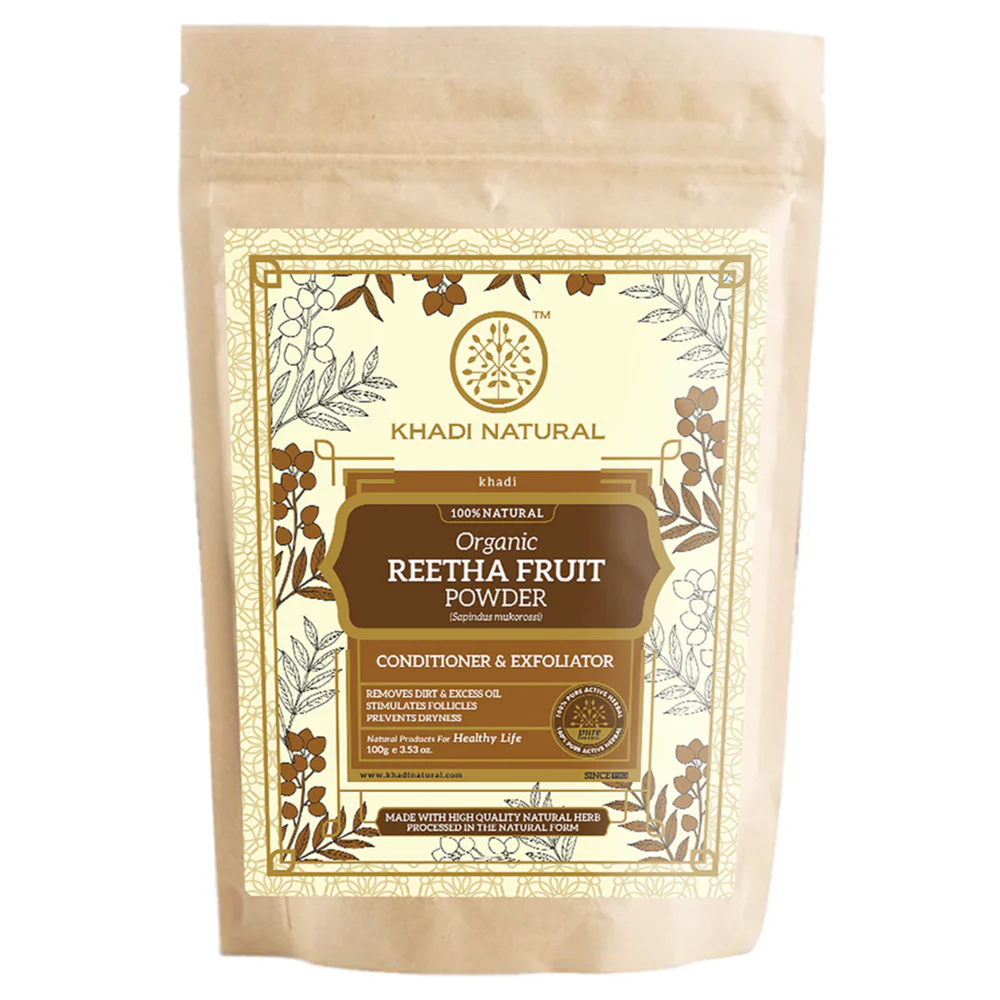 Picture of Khadi Natural Organic Reetha Fruit Powder - 100 GM