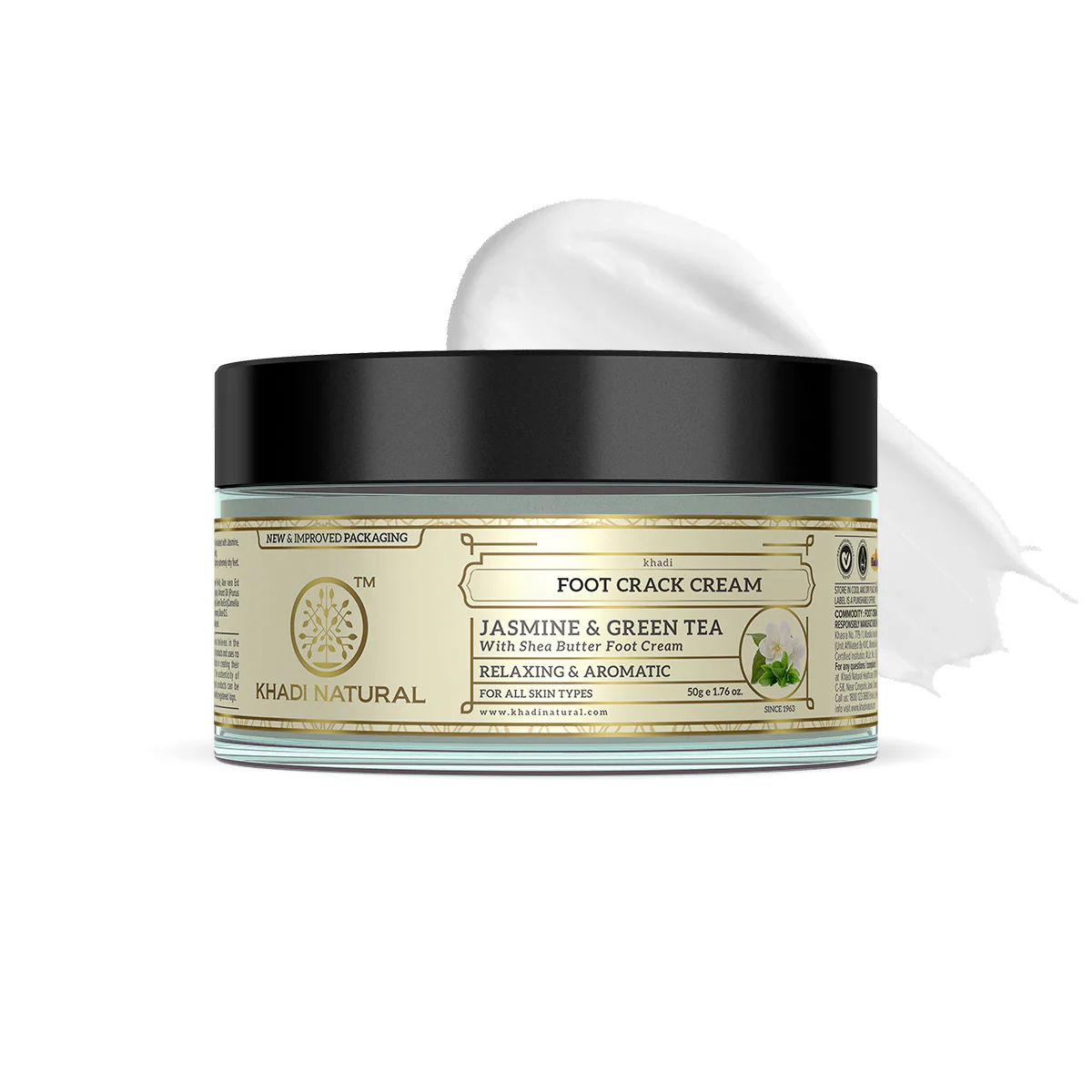 Show details for Khadi Natural Jasmine & Green Tea Herbal Foot Crack Cream - 100 GM Picture of Khadi Natural Jasmine & Green Tea Herbal Foot Crack Cream - 100 GM