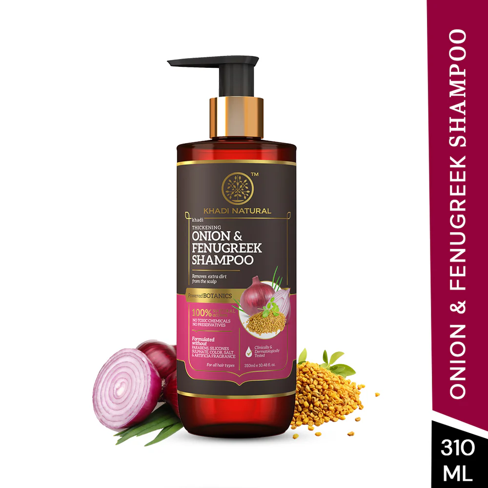Picture of Khadi Natural Onion & Fenugreek Shampoo - 310 ML