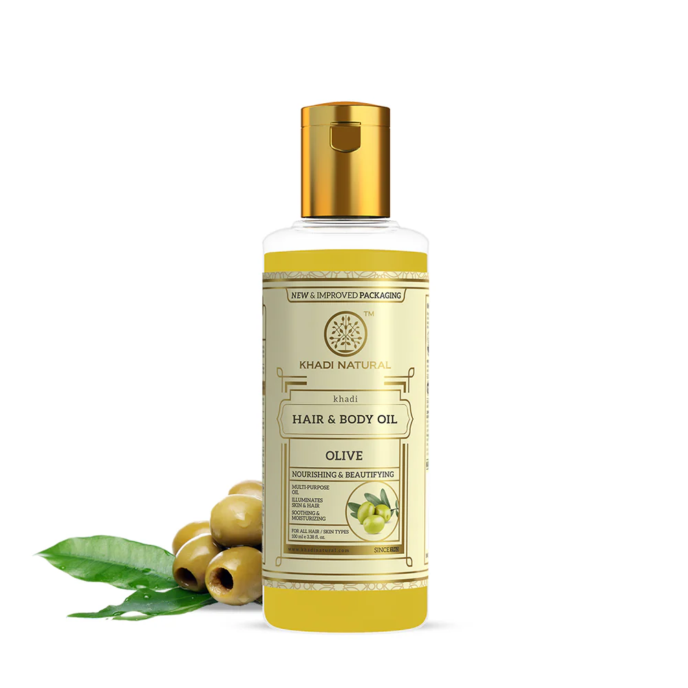 Picture of Khadi Natural Olive Hair & Body Oil - 100 ML