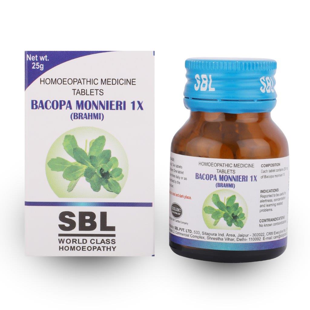 Picture of SBL Homeopathy Bacopa Monnieri Tablets - 25 GM - 1X