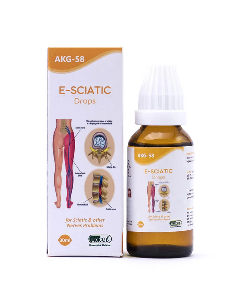 Picture of Excel Pharma AKG 58 E-Sciatic Drops - 30 ML - Pack of 2