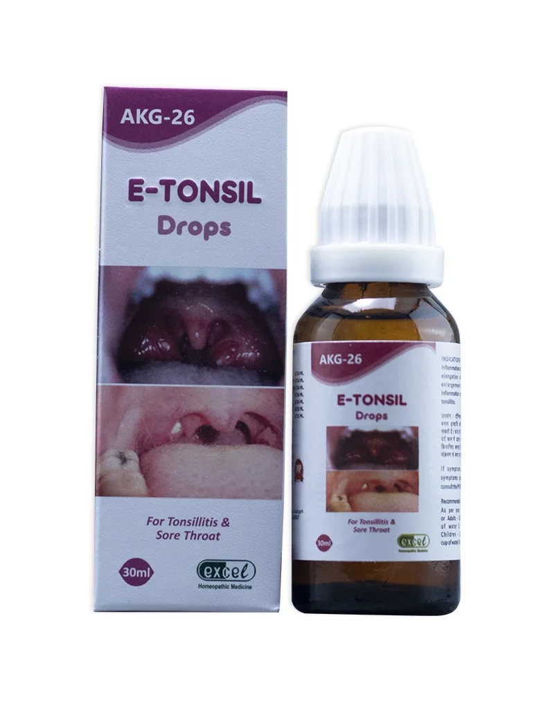 Picture of Excel Pharma AKG 26 E-Tonsil Drops - 30 ML - Pack of 2