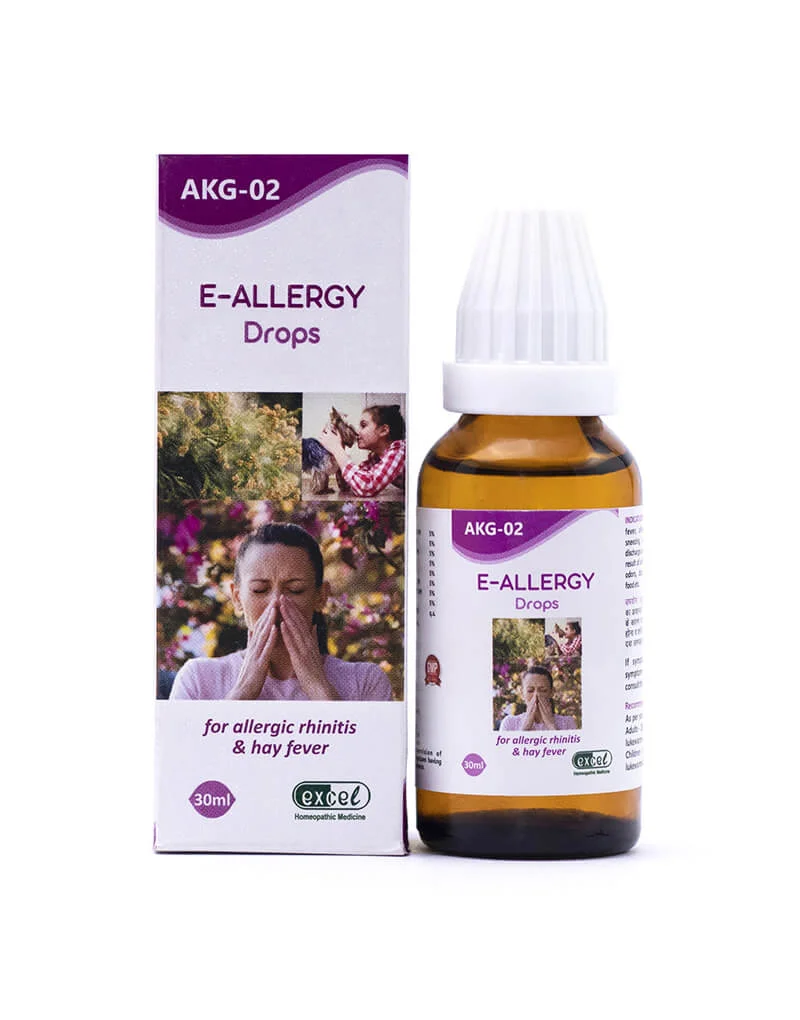 Picture of Excel Pharma AKG 02 E-Allergy Drops - 30 ML - Pack of 2