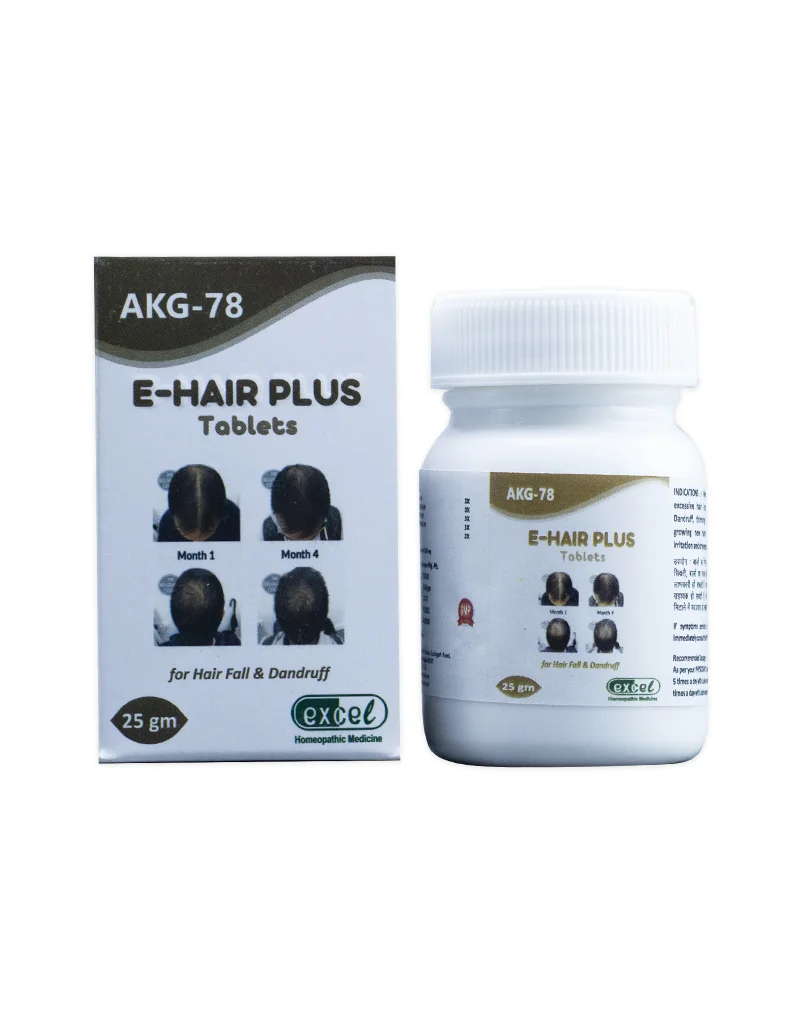 Picture of Excel Pharma AKG 78 E-Hair Plus Tablets - 25 GM - Pack of 2