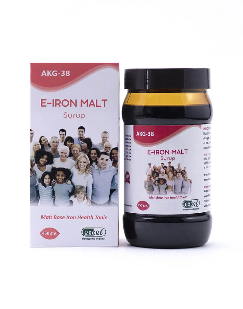 Picture of Excel Pharma AKG 38 E-Iron Malt Tonic - 450 GM - Pack of 2