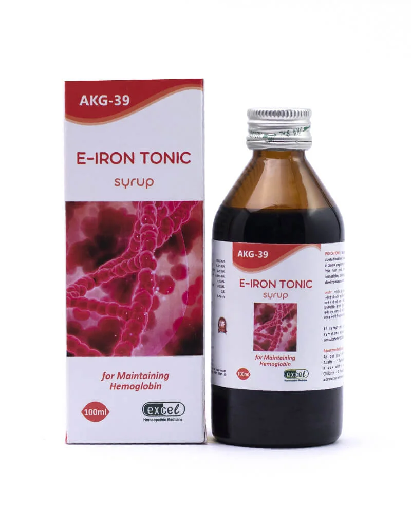 Picture of Excel Pharma AKG 39 E-Iron Tonic - 100 ML - Pack of 2