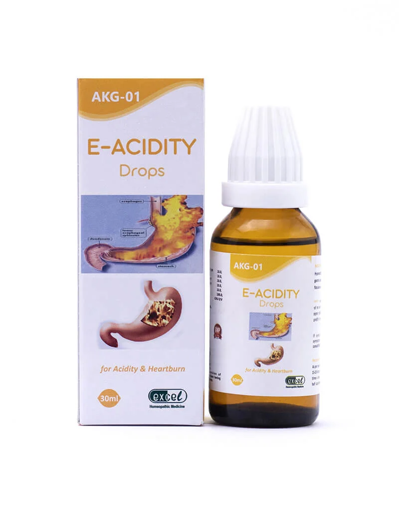 Picture of Excel Pharma AKG 01 E-Acidity Drops - 30 ML - Pack of 2