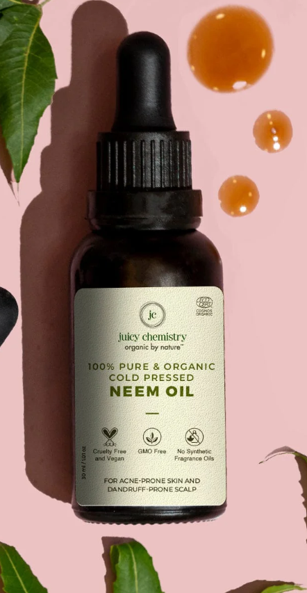 Picture of Juicy Chemistry Cold Pressed Neem Carrier Oil - 30 ML