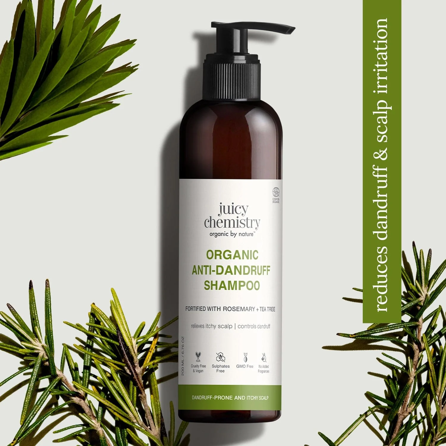 Picture of Juicy Chemistry Baobab Rosemary & Tea Tree Organic Shampoo - 200 ML