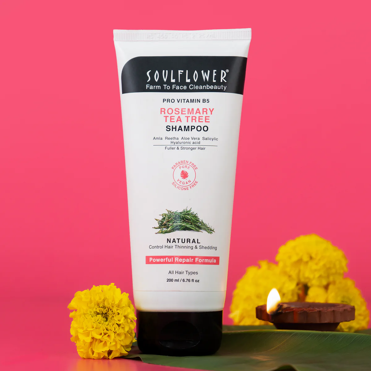 Picture of Soulflower Rosemary Tea Tree Shampoo - 200 ML