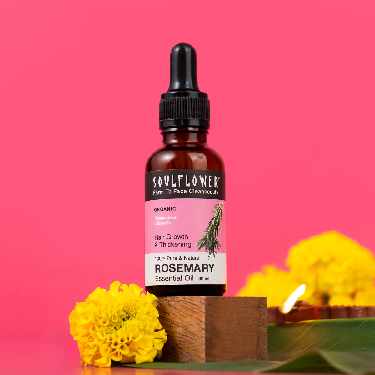 Picture of Soulflower Rosemary Essential Oil for Hair Growth - 30 ML