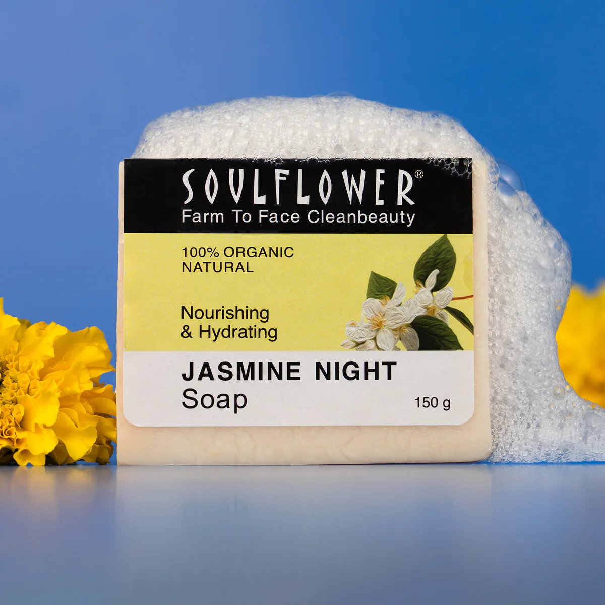 Picture of Soulflower Jasmine Night Soap - 150 GM