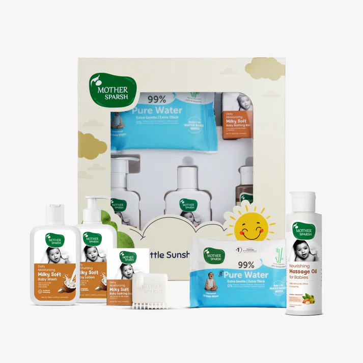 Picture of Mother Sparsh Gift Set For Babies - Combo Pack of 5 - Little Sunshine Box