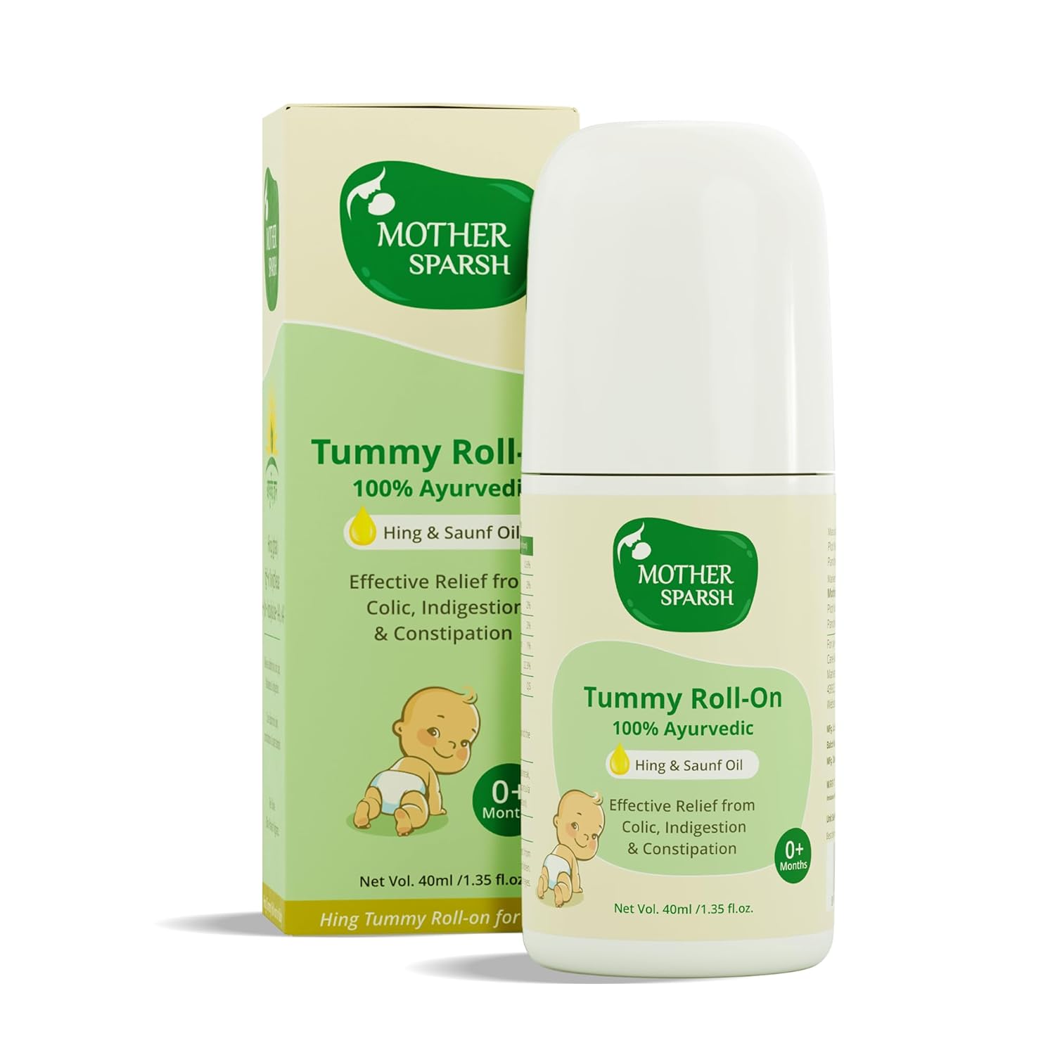 Picture of Mother Sparsh Tummy Roll On For Baby Colic Relief - 40 ML