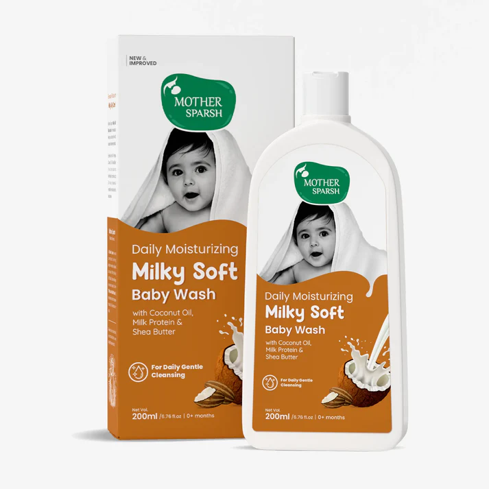 Picture of Mother Sparsh Daily Moisturizing Milky Soft Baby Wash - 200 ML