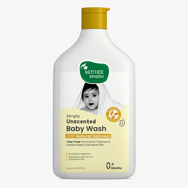 Picture of Mother Sparsh Simply Unscented Baby Wash - 400 ML