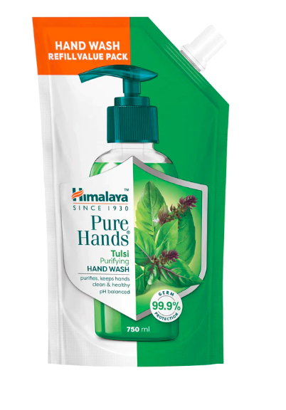 Picture of Himalaya Pure Hands Tulsi Purifying Hand Wash Refill 750 ml