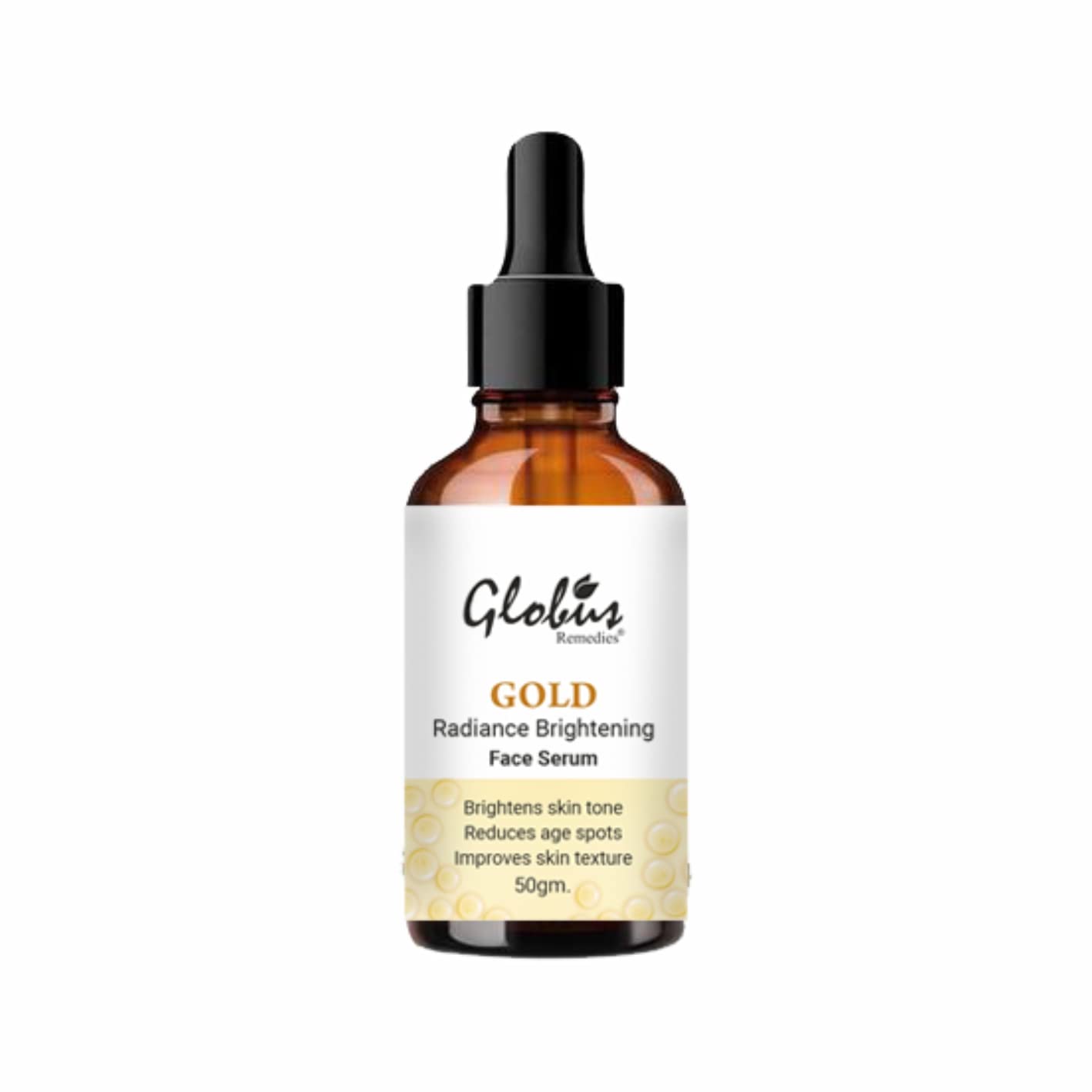 Picture of Globus Remedies Gold Radiance Anti Aging Face Serum, For Skin Lightening & Dark Spots Removal - 50 ML