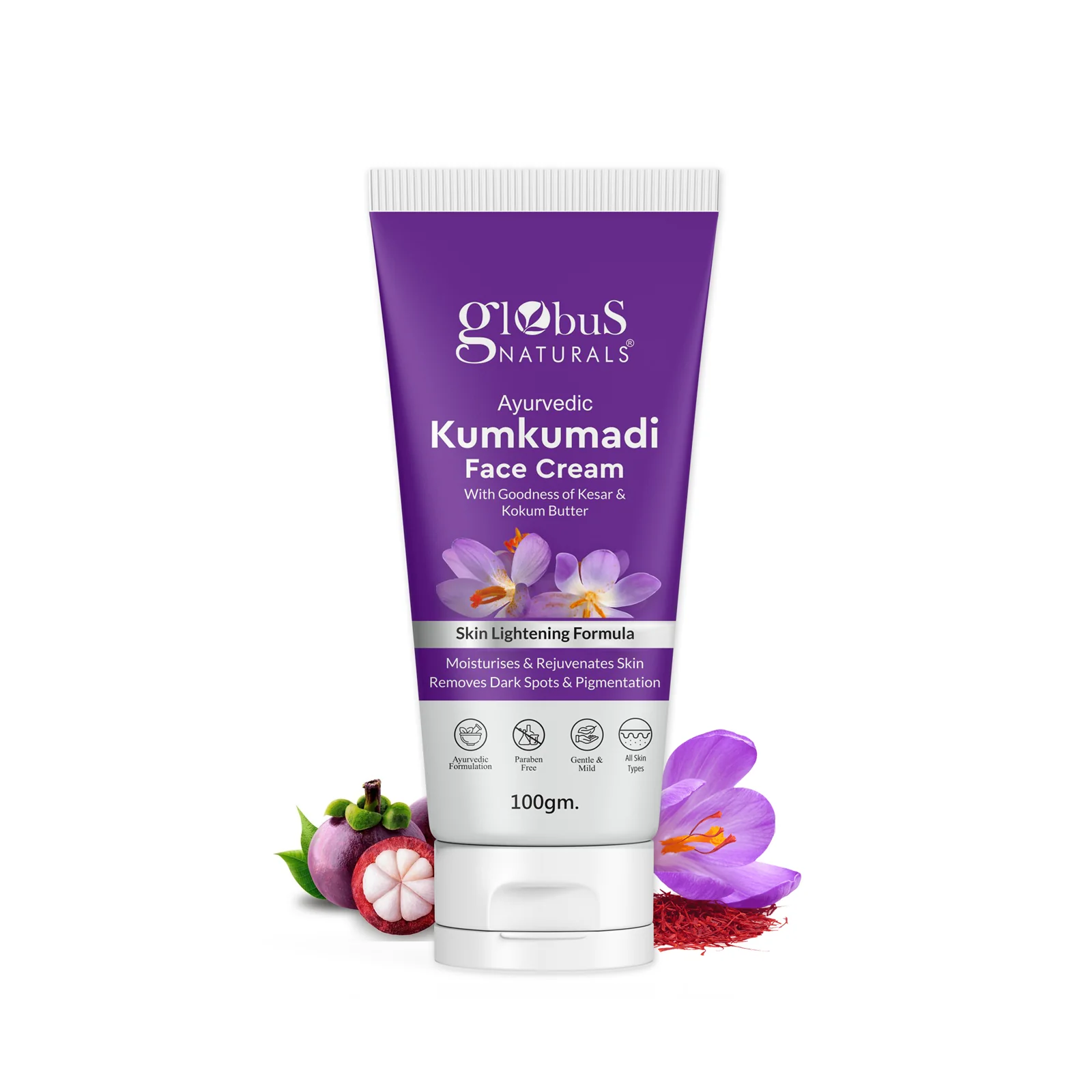Show details for Globus Naturals Ayurvedic Kumkumadi Skin Lightening Face Cream - 100 GM Picture of Globus Naturals Ayurvedic Kumkumadi Skin Lightening Face Cream - 100 GM