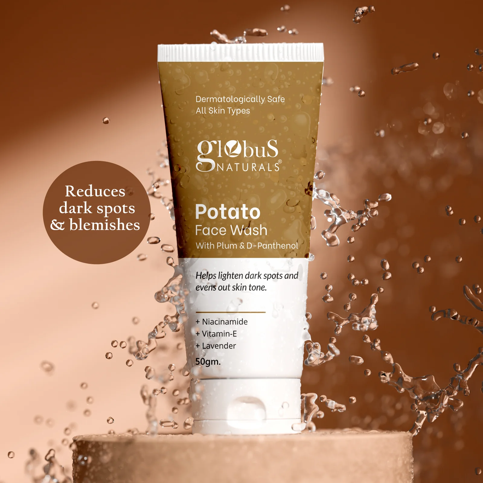 Show details for Globus Naturals Potato Face Wash with Plum & D-Panthenol - 50 GM Picture of Globus Naturals Potato Face Wash with Plum & D-Panthenol - 50 GM