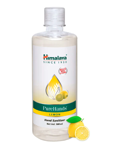 Show details for Himalaya Pure Hands Hand Sanitizer Lemon 500 ml Picture of Himalaya Pure Hands Hand Sanitizer Lemon 500 ml