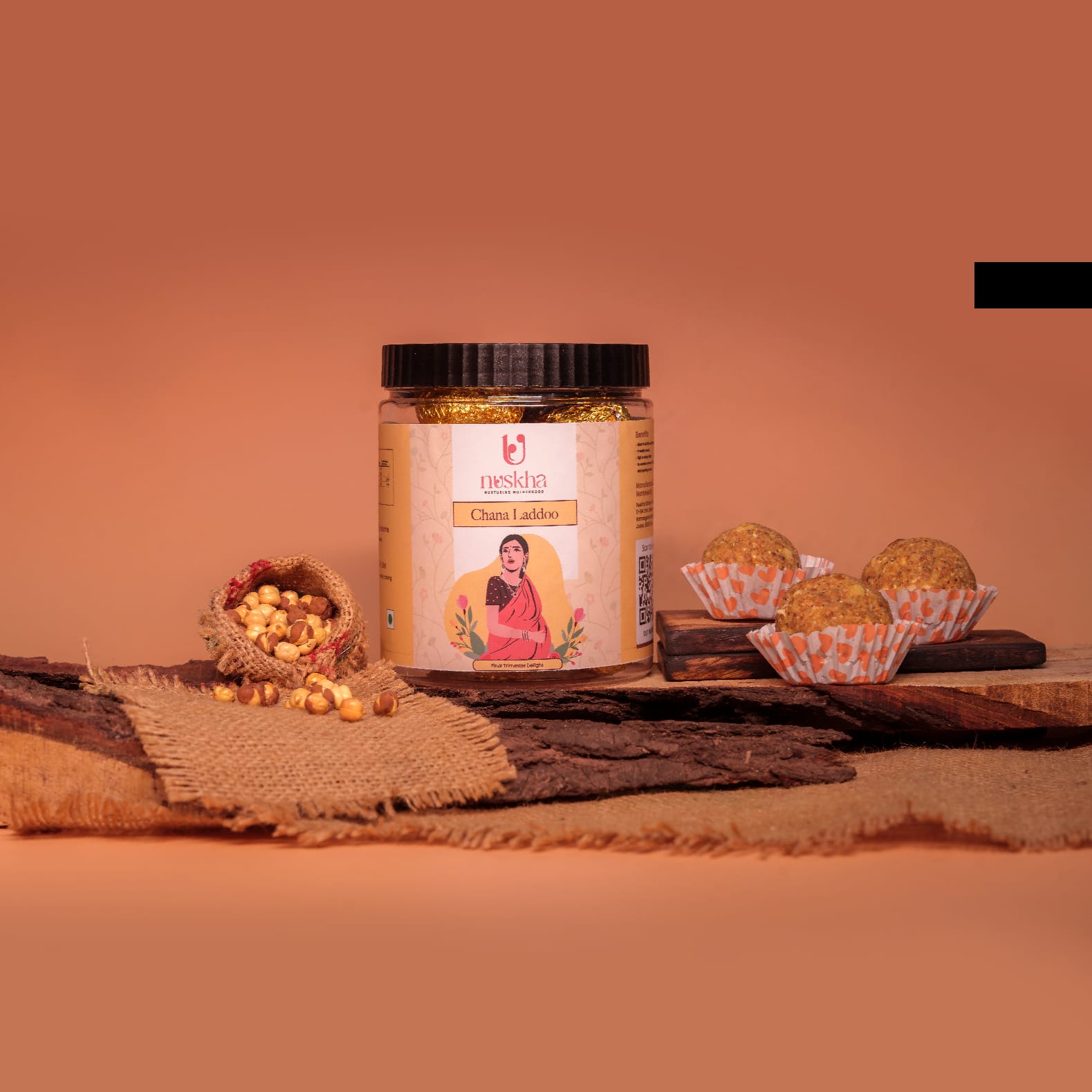 Picture of Nuskha Chana Laddoo For Pregnancy - 1KG