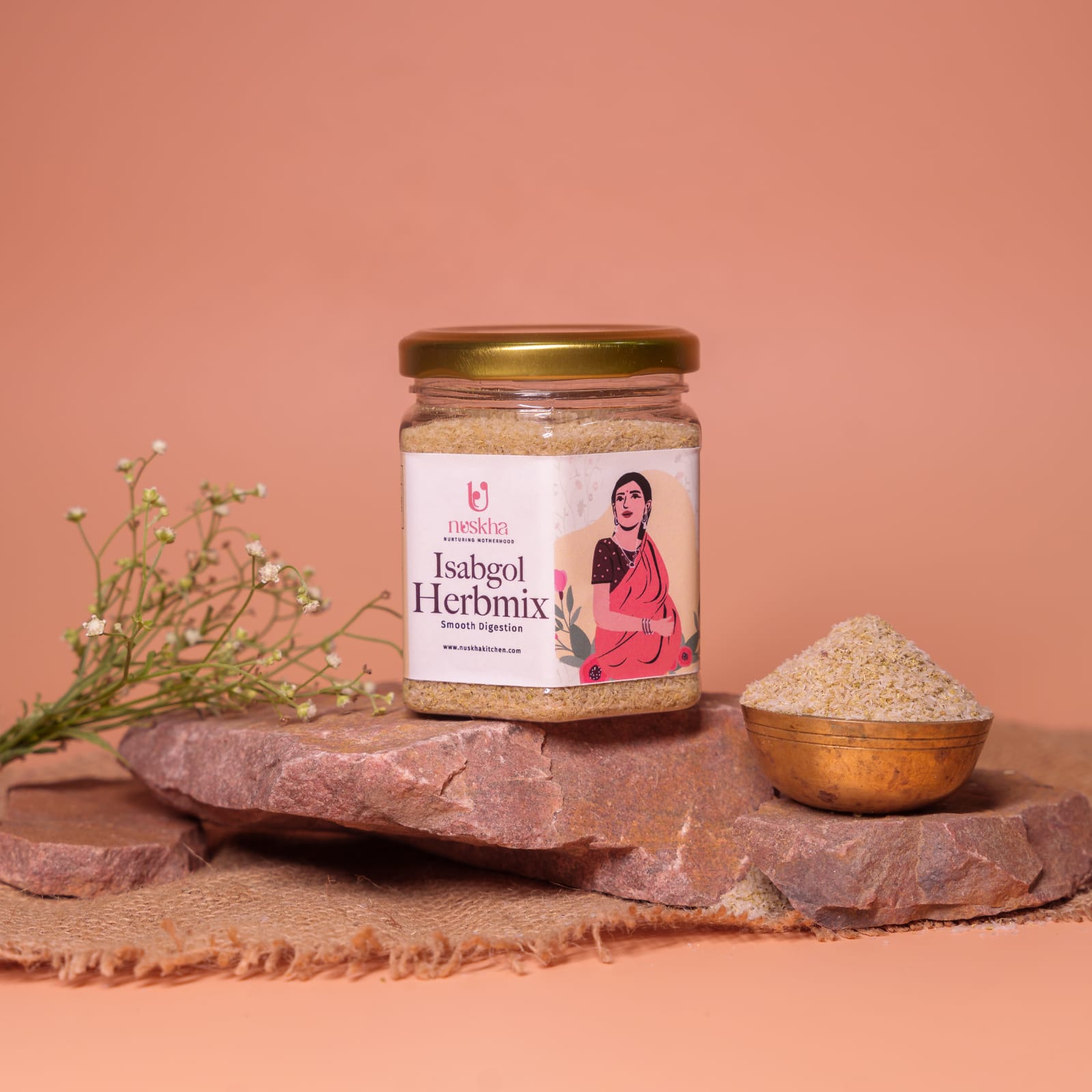 Picture of Nuskha Isabgol Herb Mix - 100 GM