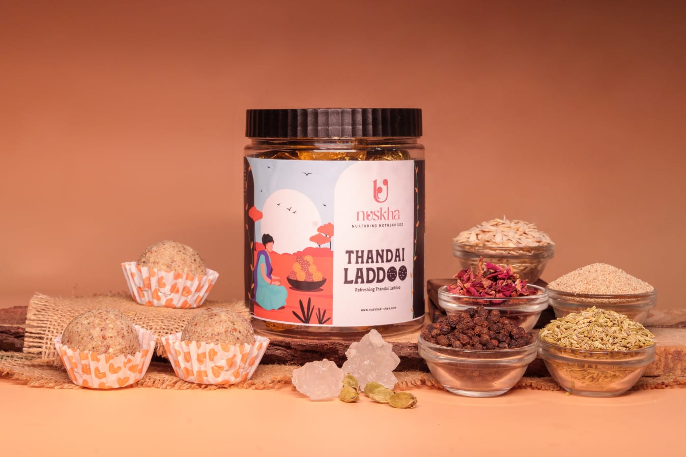 Picture of Nuskha Thandai Laddoo - 1KG