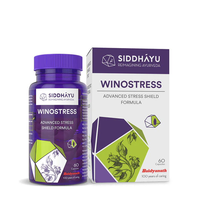 Picture of Siddhayu Winostress Advanced Stress Shield Formula Capsules - 60 Capsules
