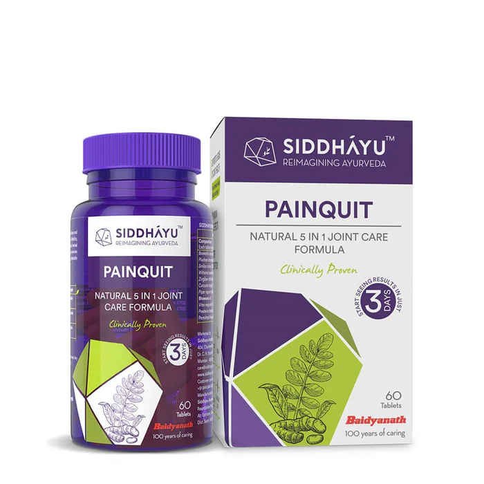 Picture of Siddhayu Painquit Natural 5 in 1 Joint Care Formula Tablets - 60 Tabs