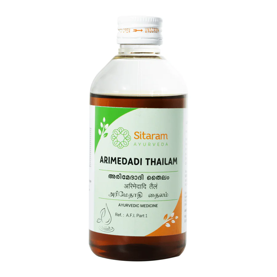 Picture of Sitaram Ayurveda Arimedadi Thailam - 200 ML - Pack of 3