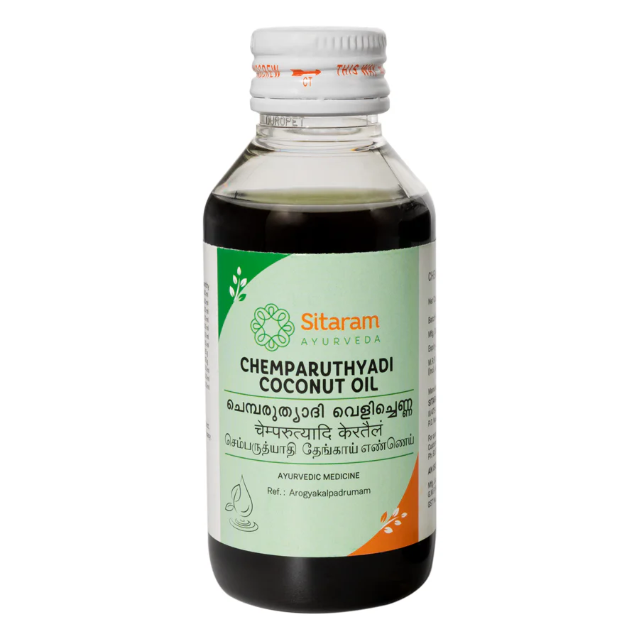 Picture of Sitaram Ayurveda Chemparuthyadi Coconut Oil - 200 ML