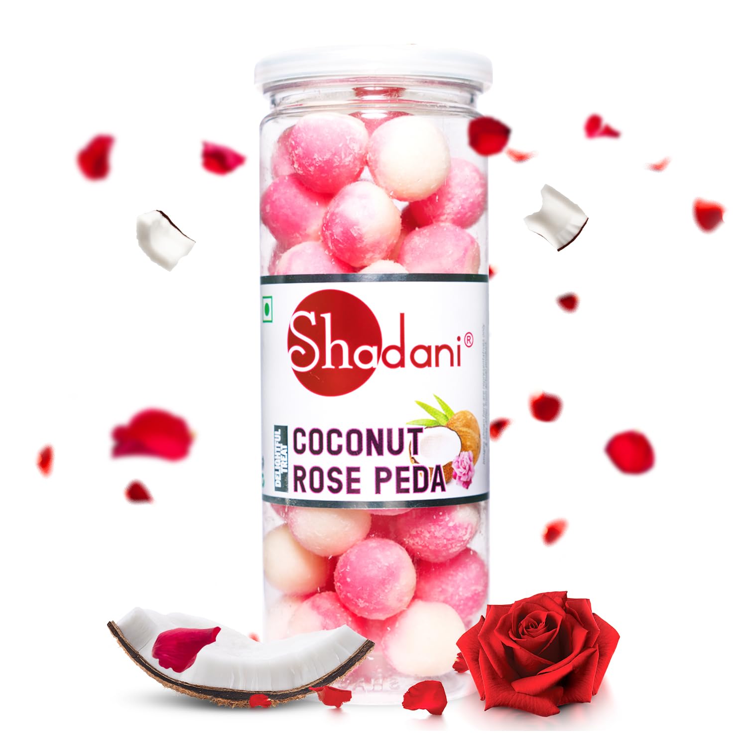 Picture of Shadani Coconut Rose Peda - 200 GM