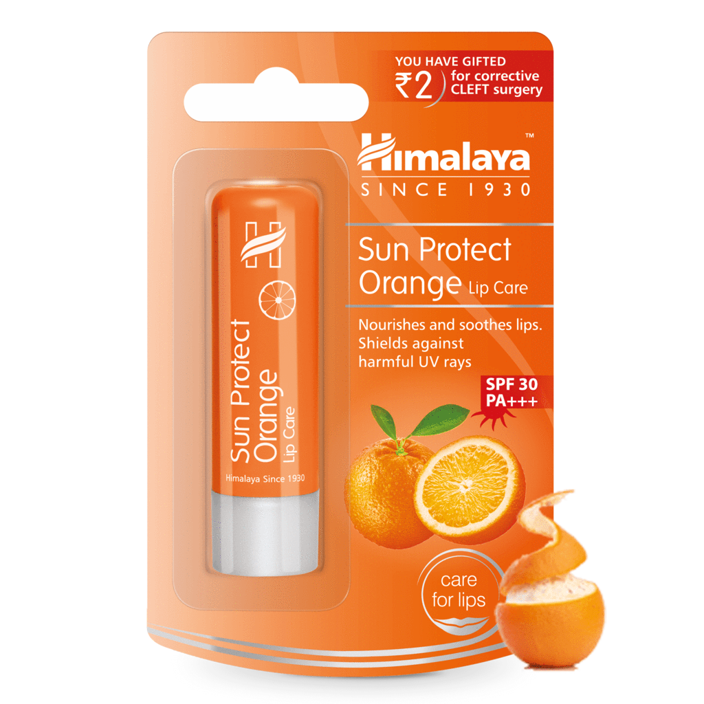 Show details for Himalaya Sun Protect Orange Lip Care 4.5 gram Picture of Himalaya Sun Protect Orange Lip Care 4.5 gram