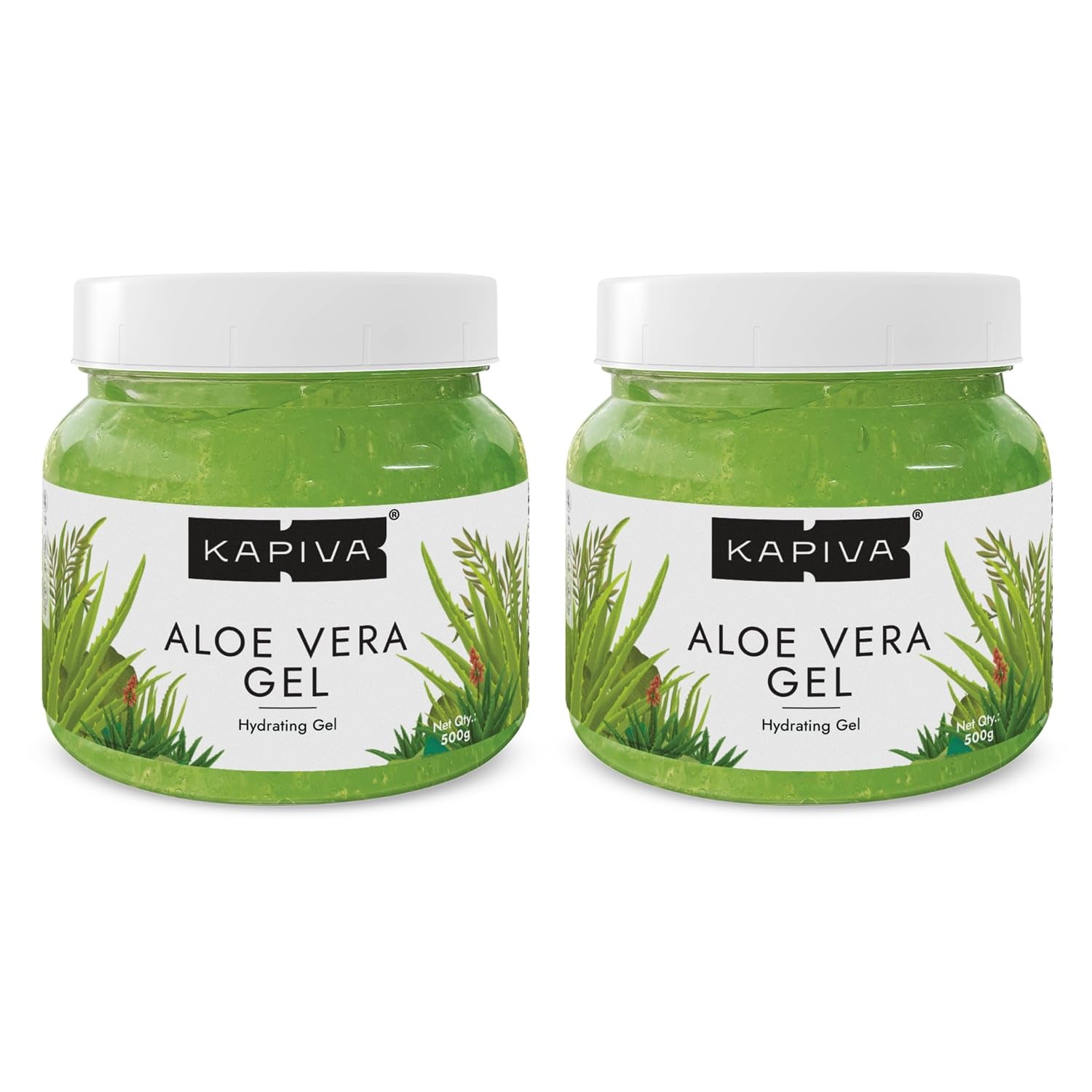 Picture of Kapiva Ayurveda Aloe Vera Skin Gel Power Combo (Pack of 2) - 500 GM