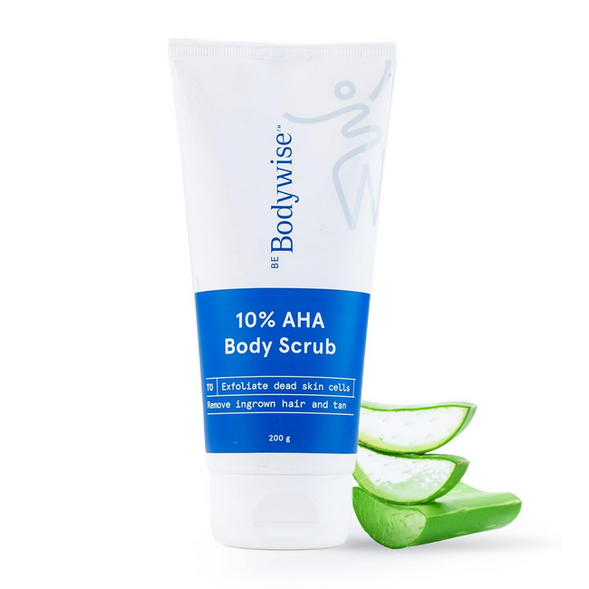 Picture of BeBodywise 10% Lactic AHA Exfoliating Body Scrub - 200 GM