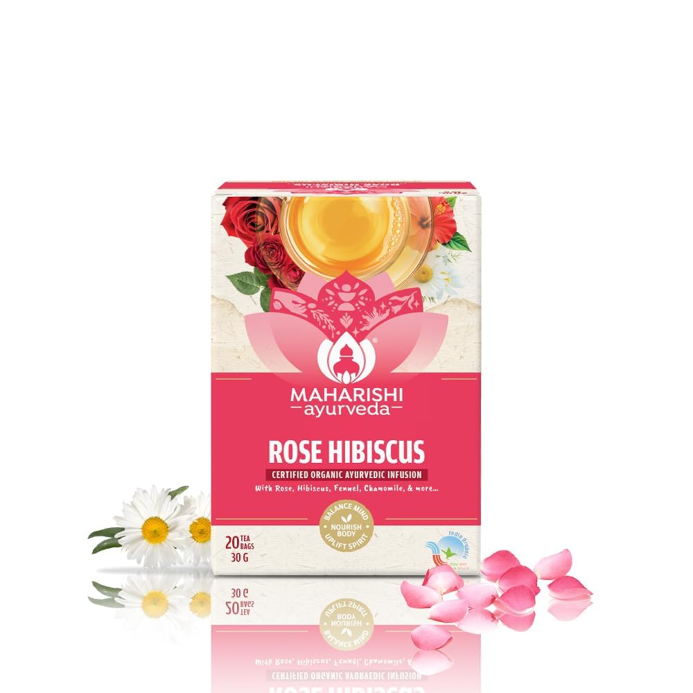 Picture of Maharishi Ayurveda Rose Hibiscus - 20 Tea Bags - 30 GM
