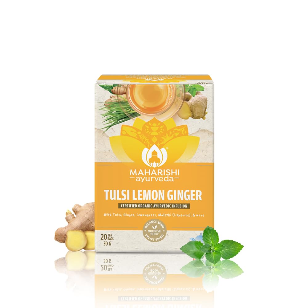 Picture of Maharishi Ayurveda Tulsi Lemon Ginger - 20 Tea Bags - 30 GM