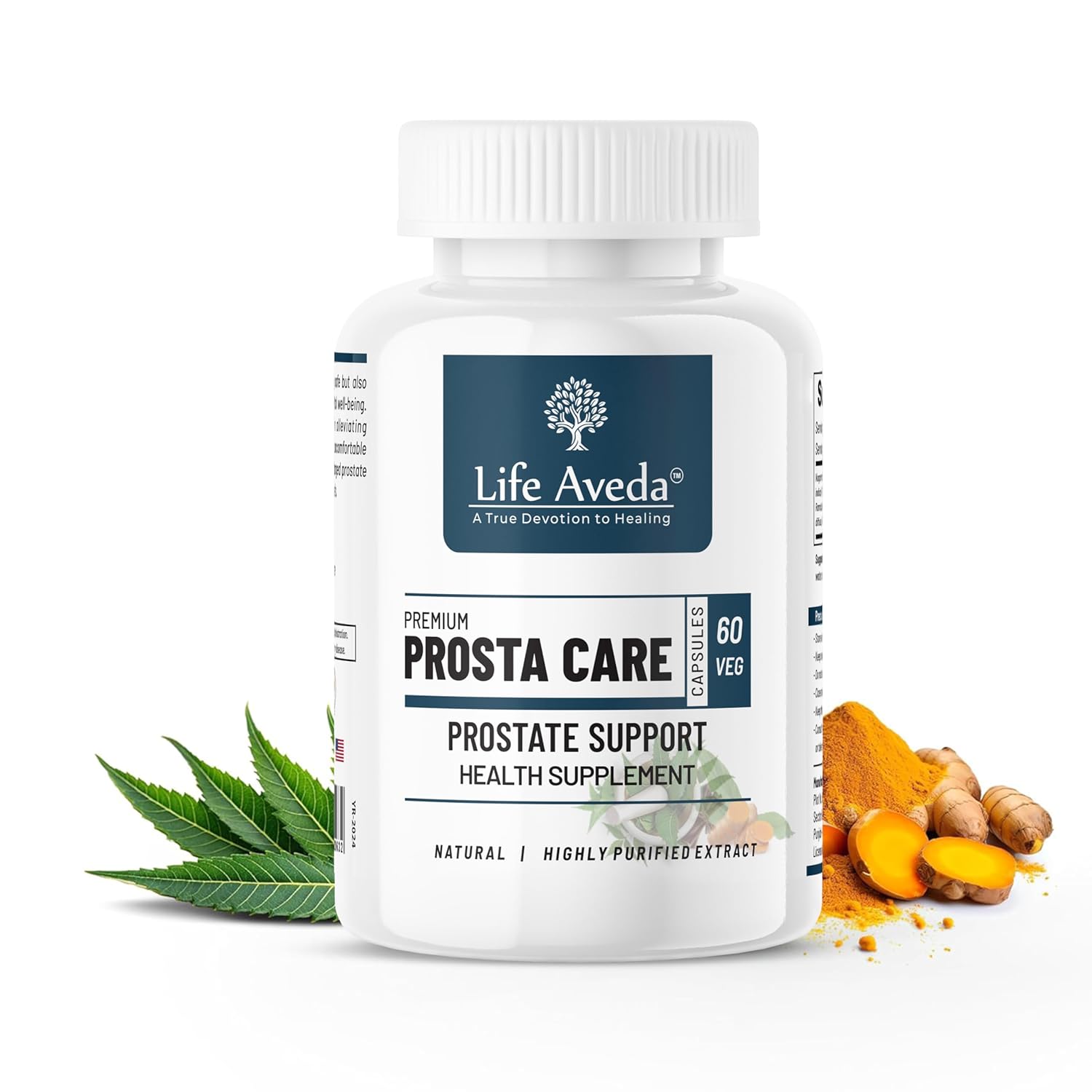 Picture of Life Aveda 100% Natural Ayurvedic Premium Prosta Care Capsule For Men's - 60 Veg Caps