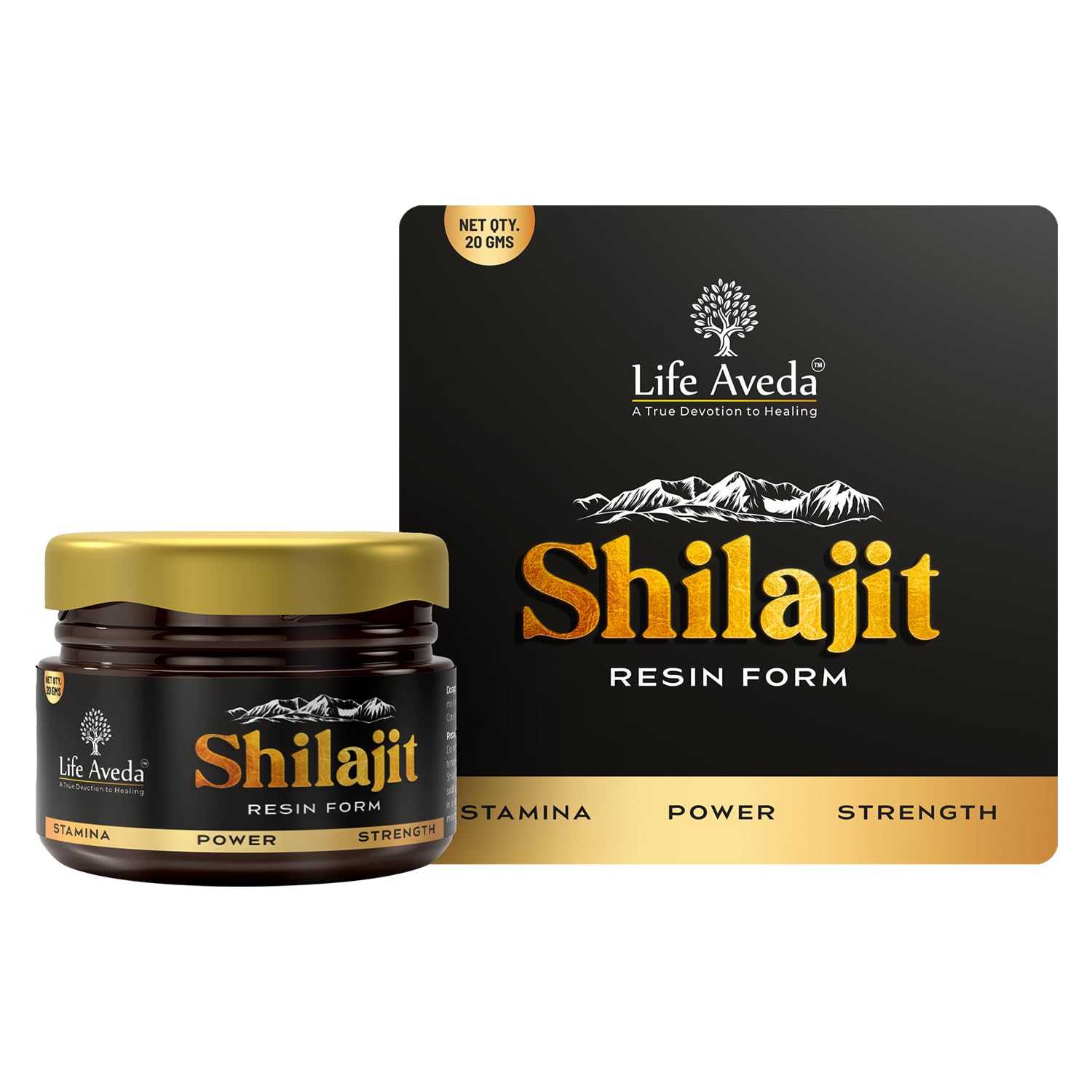 Picture of Life Aveda Himalayan Shilajit Resin Plain - 20 GM