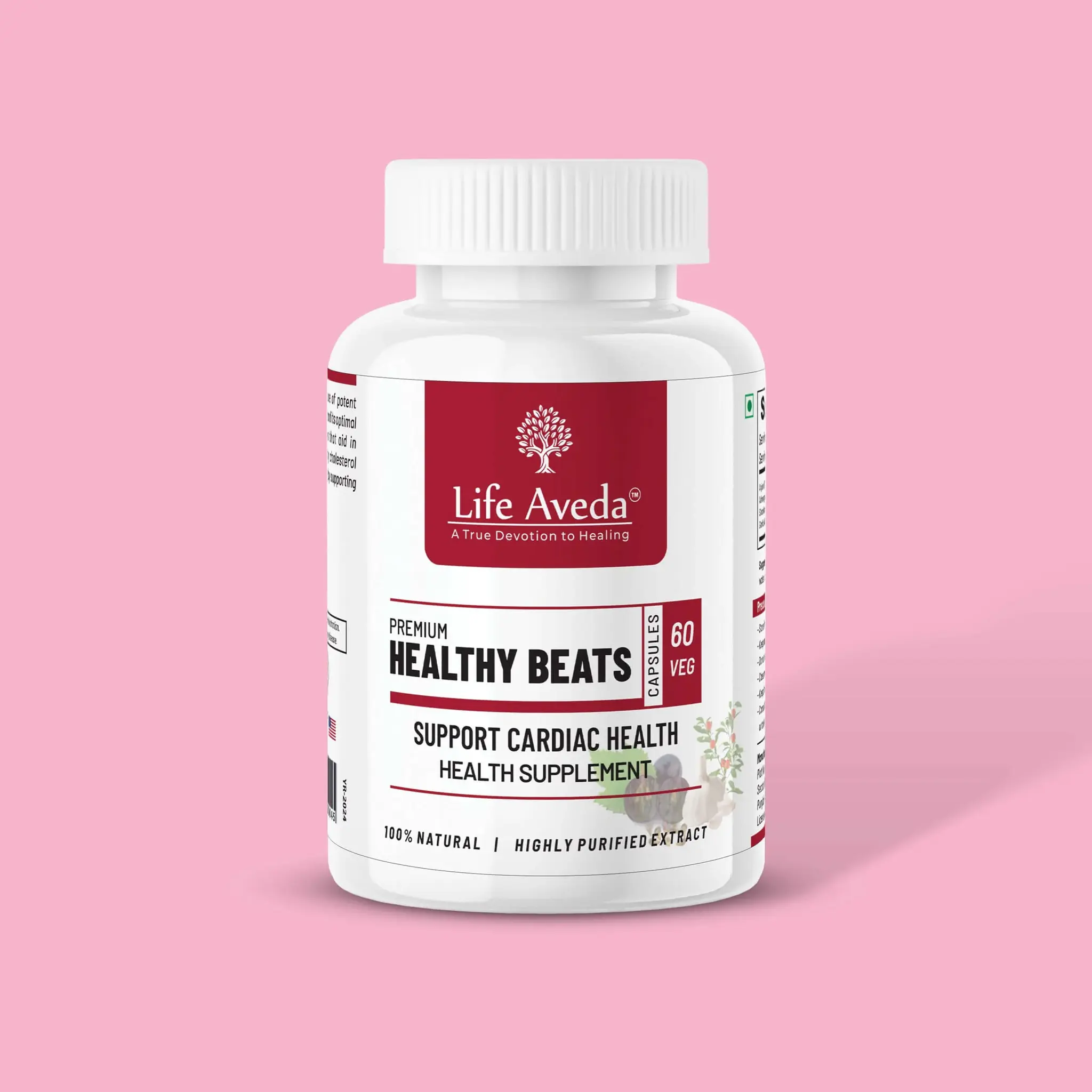 Picture of Life Aveda Premium Healthy Beats Capsules - 60 Veg Caps