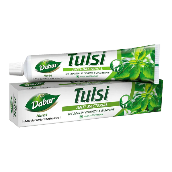 Picture of Dabur Herb'l Tulsi - Anti-Bacterial Toothpaste - 200 gm