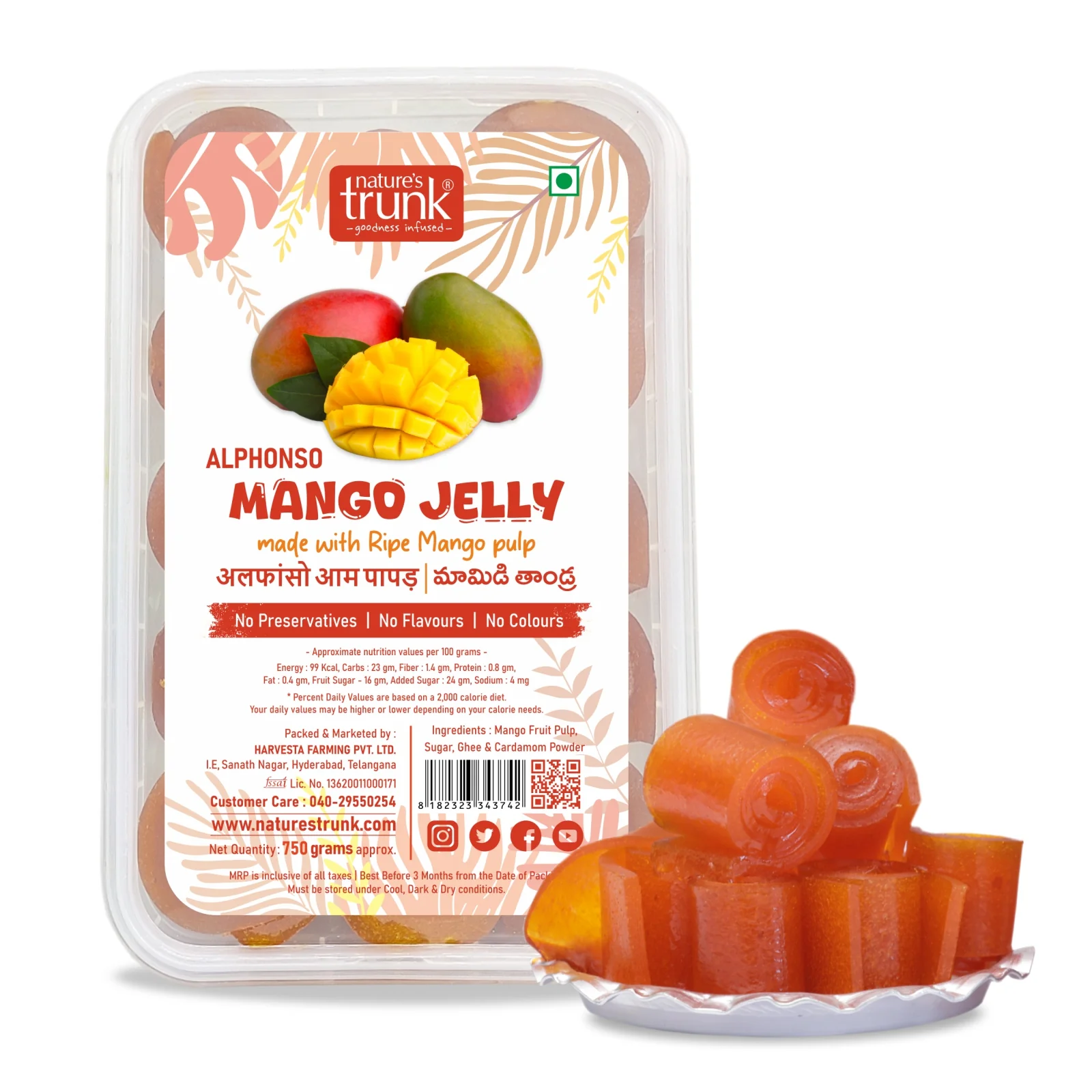 Picture of Nature's Trunk Alphonso Mango Jelly - 750 GM